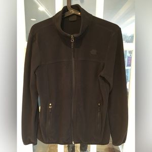 The North Face light, black fleece jacket size medium